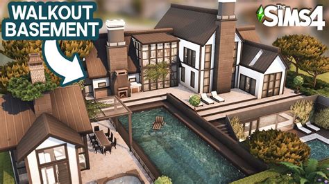 how do i build a basement in sims 4|sims 4 basement with foundation.